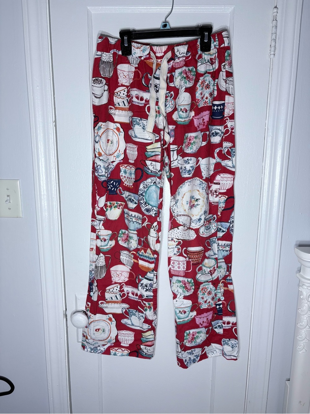Anthropologie  Lilka Teacup Print Flannel Pajama Pants